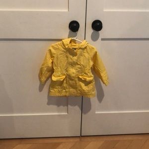 Toddler girls yellow light weight jacket